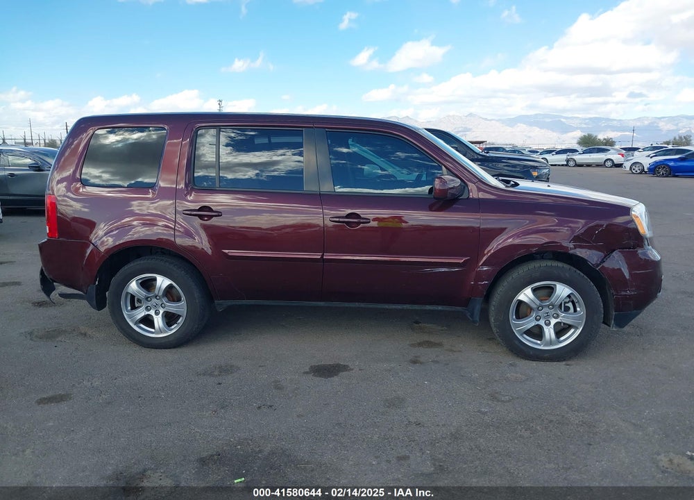 2012 HONDA PILOT EX-L VIN: 5FNYF3H53CB038511