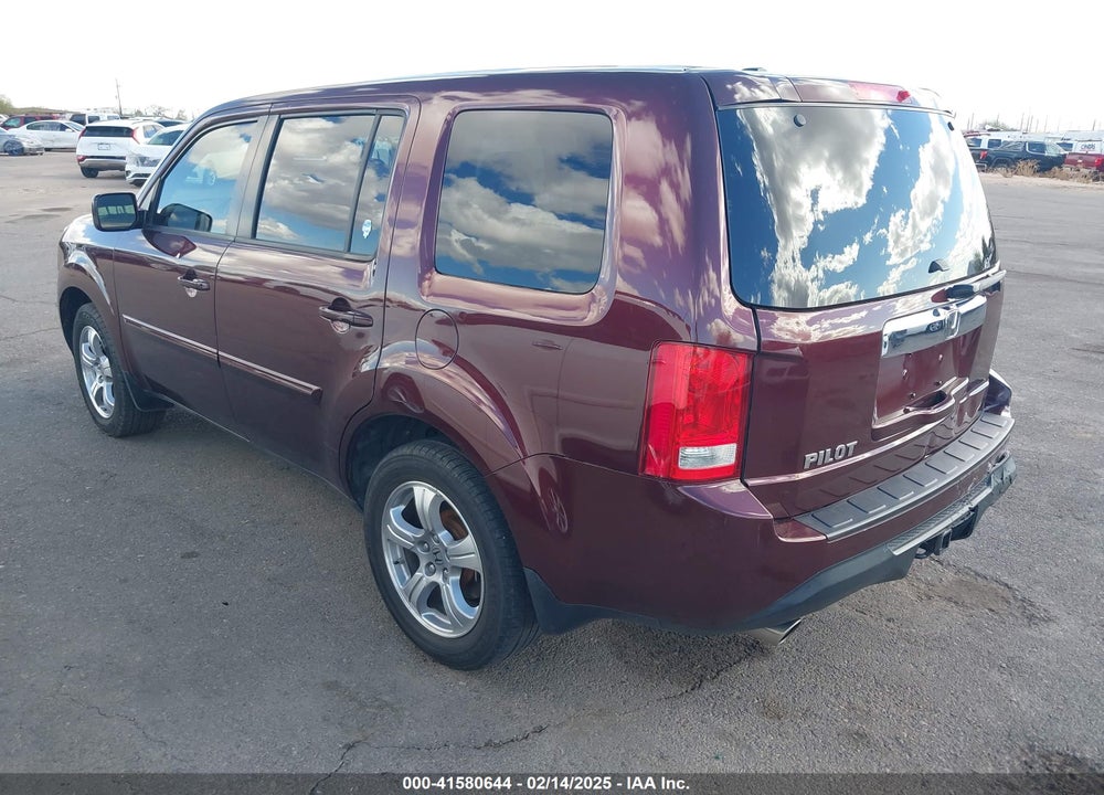 2012 HONDA PILOT EX-L VIN: 5FNYF3H53CB038511
