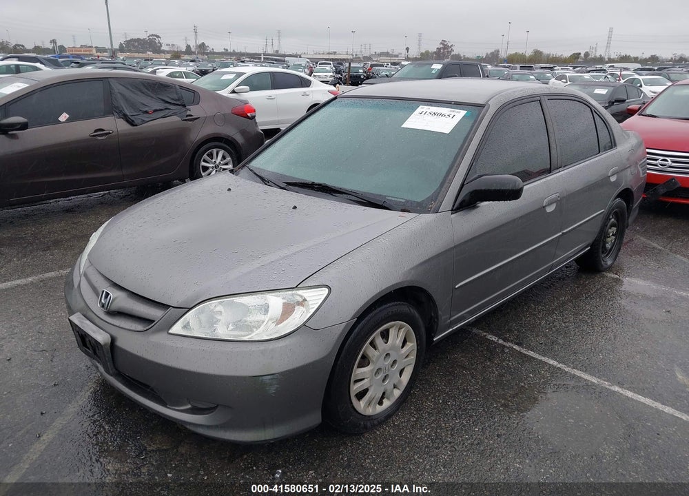 2005 HONDA CIVIC LX VIN: 2HGES16545H525799