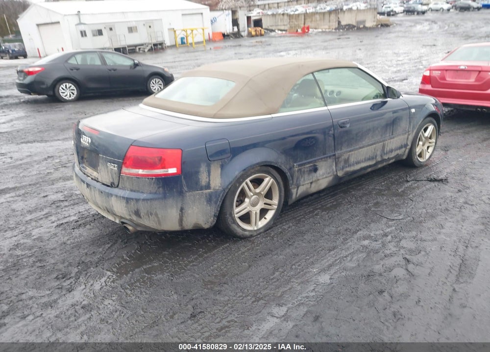 2008 AUDI A4 2.0T VIN: WAUDF48H98K014073