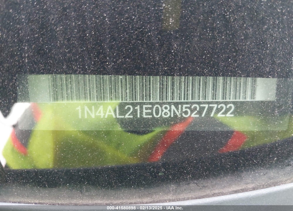 2008 NISSAN ALTIMA 2.5 S VIN: 1N4AL21E08N527722
