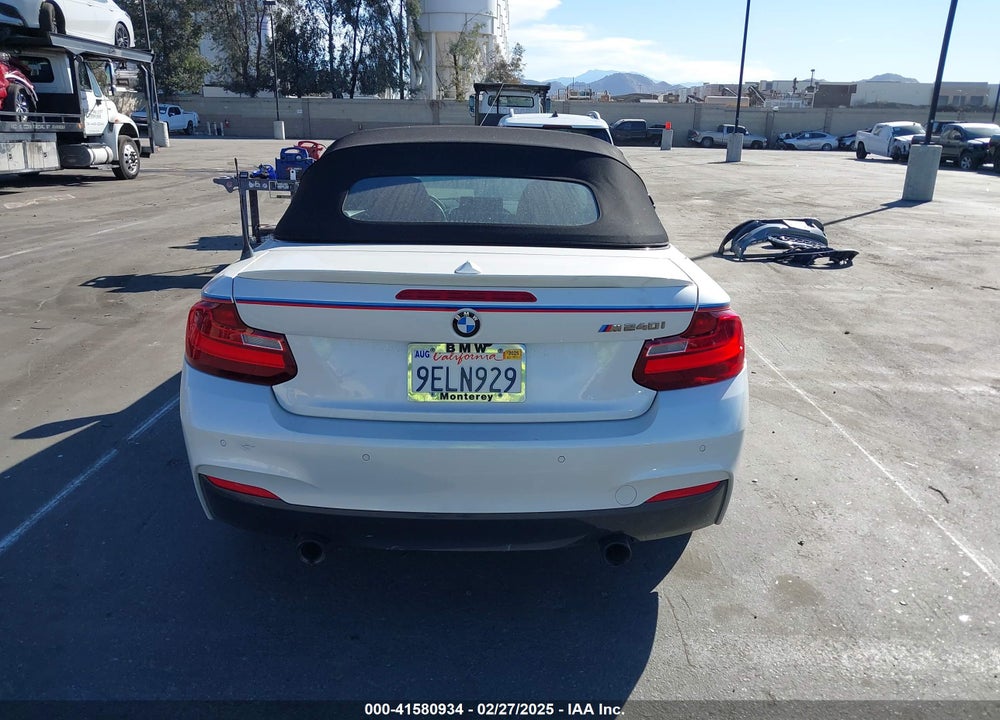 2017 BMW M240I VIN: WBA2L1C37HV666442