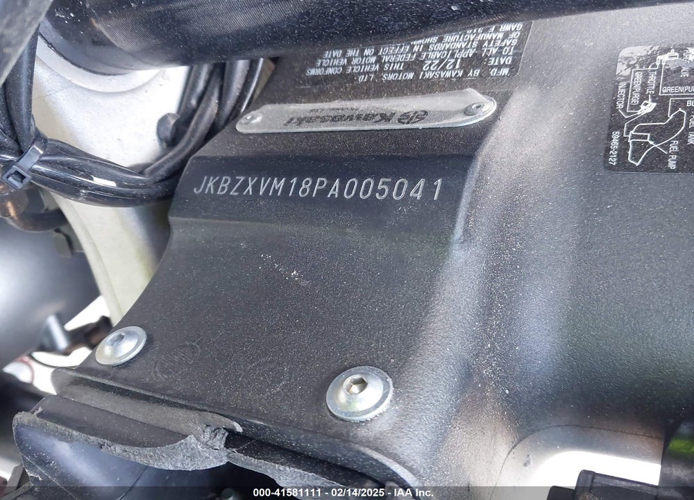 2023 KAWASAKI ZX1002 M VIN: JKBZXVM18PA005041