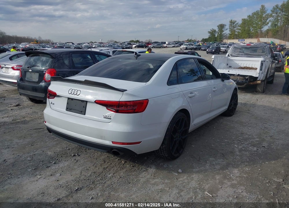 2017 AUDI A4 VIN: WAUANAF4XHN024694