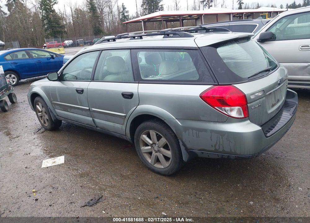 2009 SUBARU OUTBACK VIN: 4S4BP61C697344352