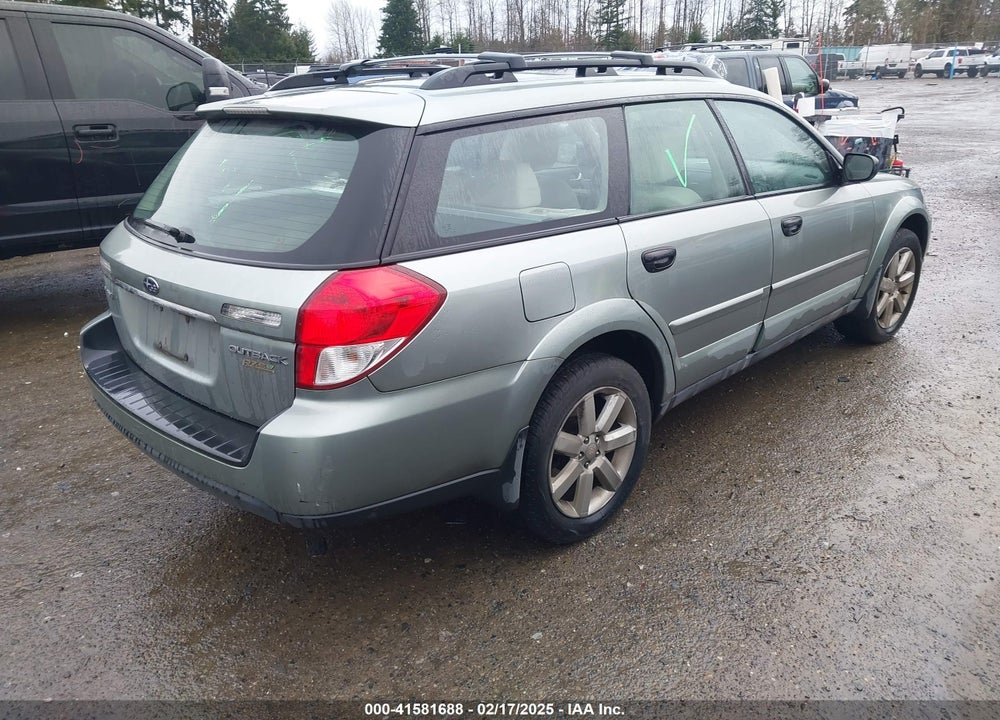 2009 SUBARU OUTBACK VIN: 4S4BP61C697344352