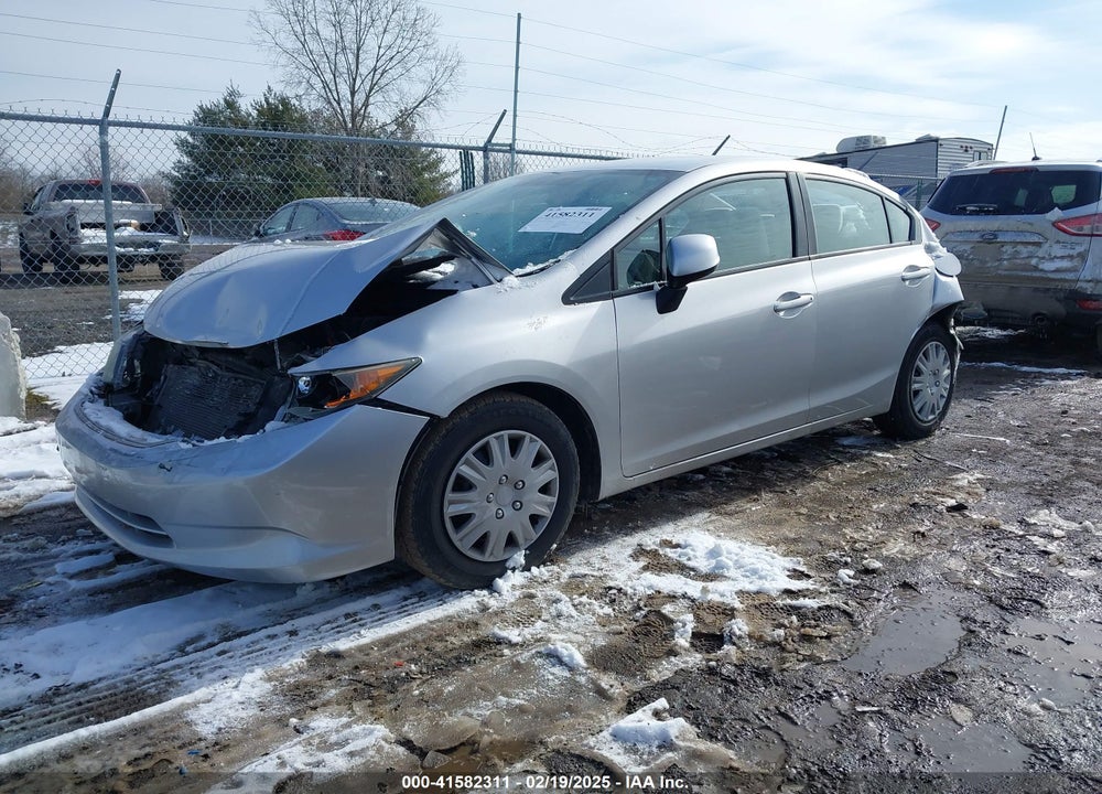2012 HONDA CIVIC VIN: 19XFB2F57CE032815