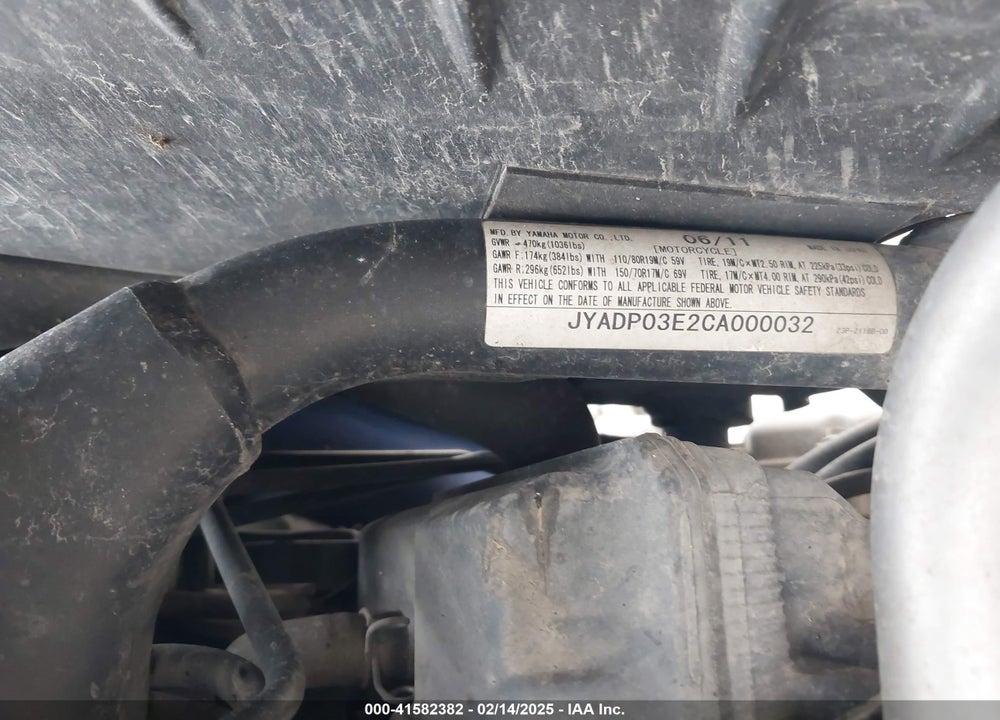 2012 YAMAHA XT1200Z VIN: JYADP03E2CA000032