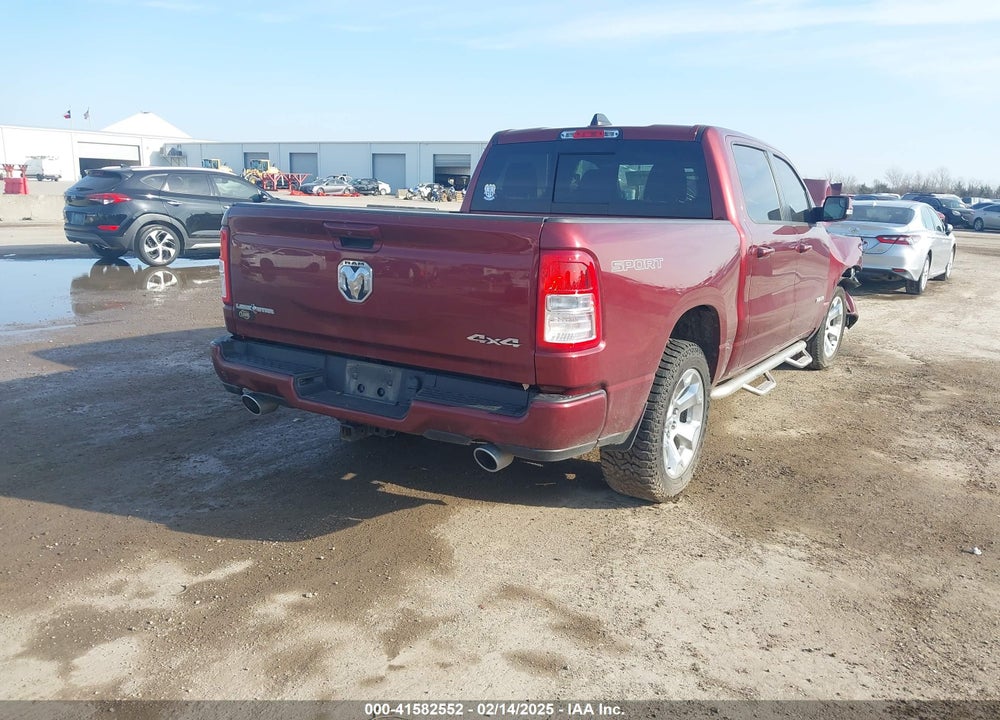 2022 RAM 1500 LONE STAR 4X4 5'7 BOX VIN: 1C6SRFFM2NN391200