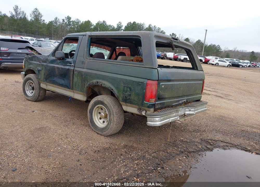 1996 FORD BRONCO U100 VIN: 1FMEU15H4TLA86037