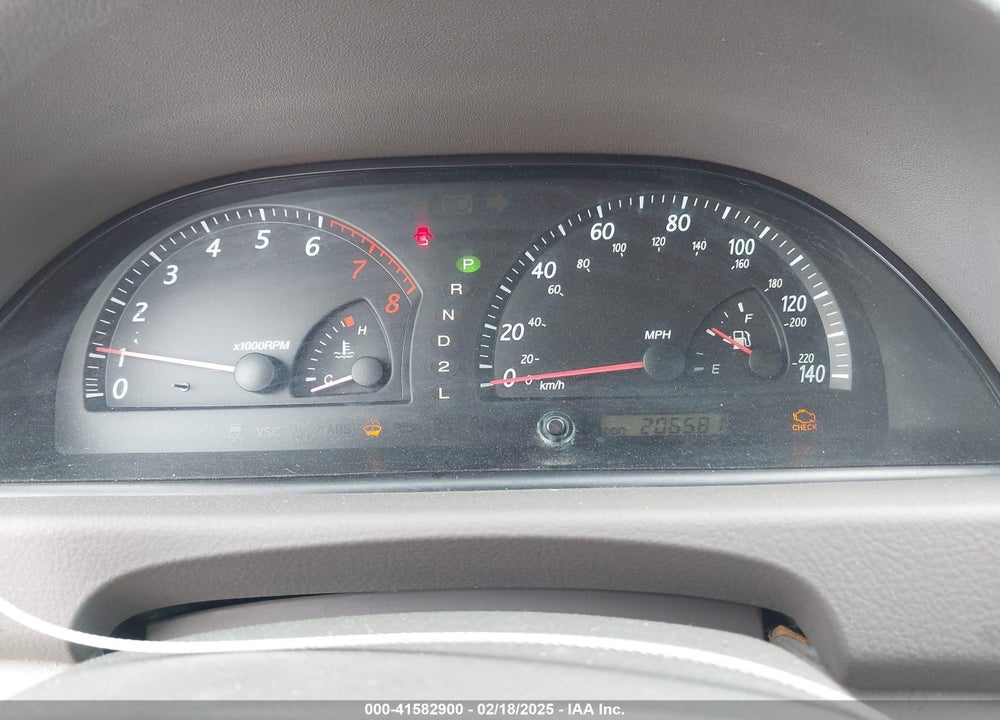 2002 TOYOTA CAMRY LE VIN: 4T1BE32K92U005327