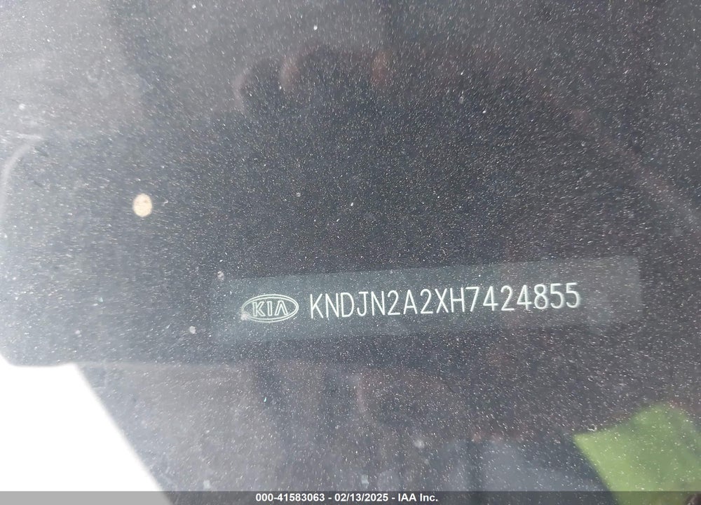 2017 KIA SOUL VIN: KNDJN2A2XH7424855