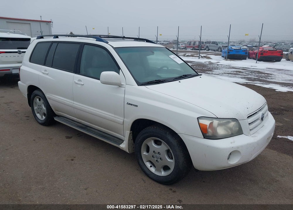 2005 TOYOTA HIGHLANDER LIMITED V6 VIN: JTEDP21A450072905