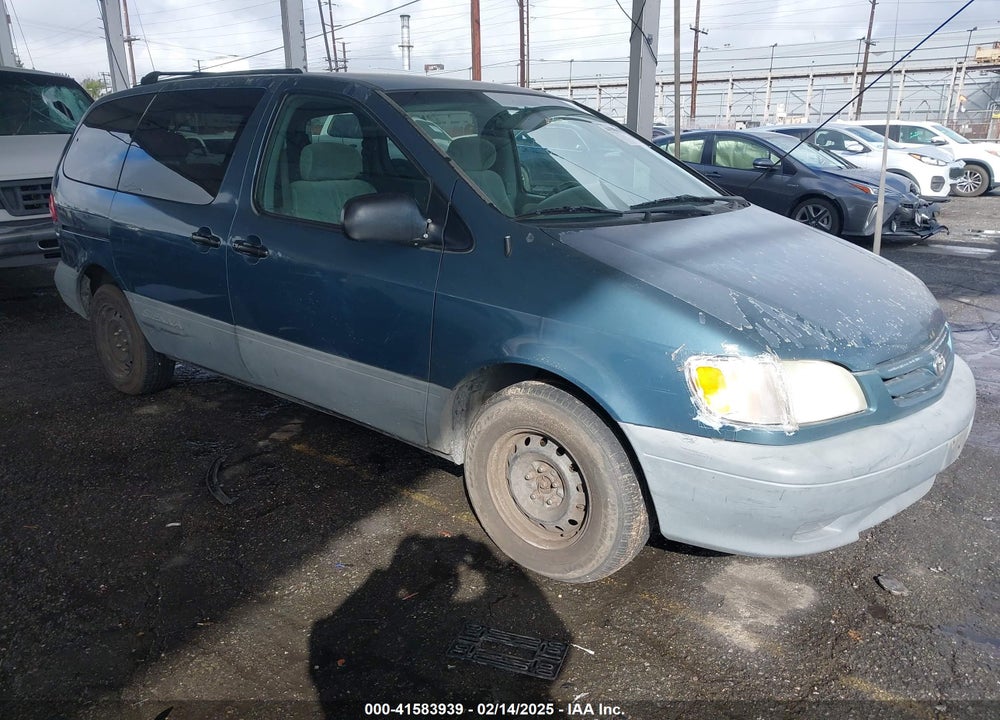 2001 TOYOTA SIENNA CE VIN: 4T3ZF19C31U372762