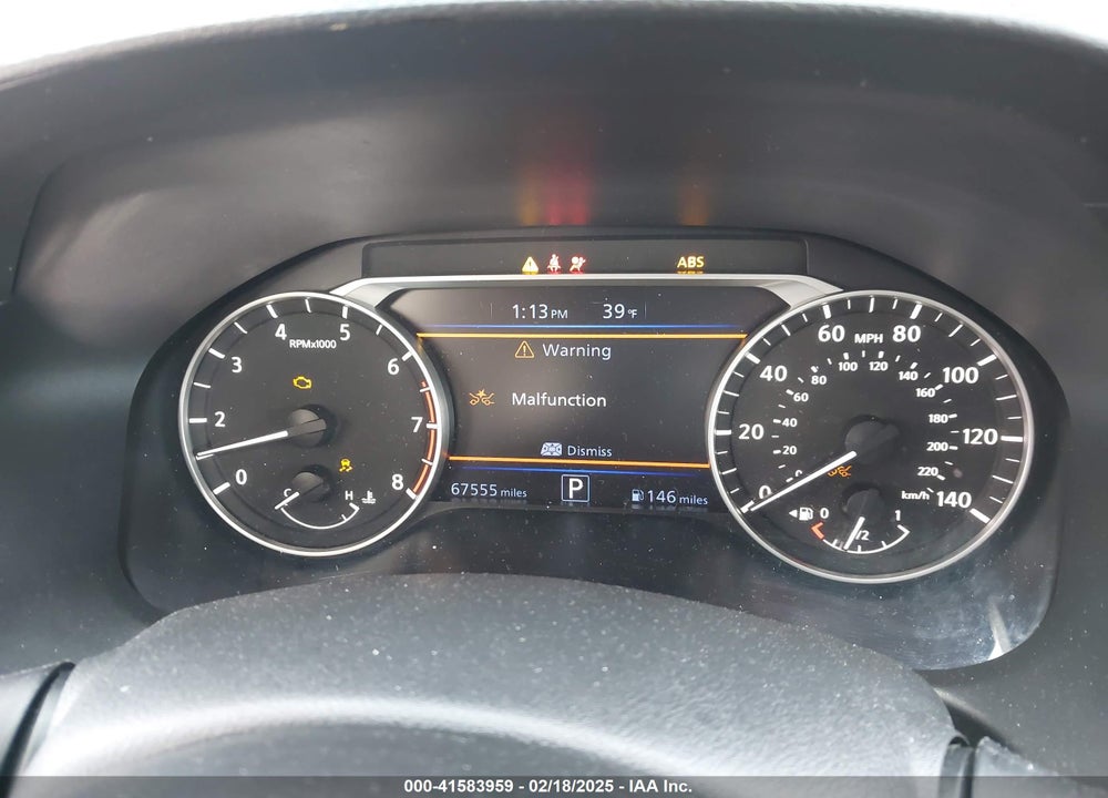 2019 NISSAN ALTIMA VIN: 1N4BL4BV4KN324726