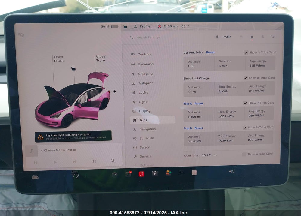 2022 TESLA MODEL 3 VIN: 5YJ3E1EC6NF111958