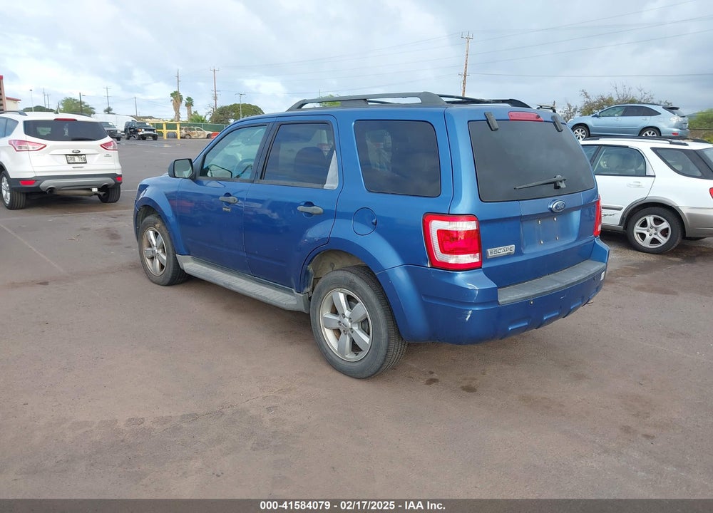 2009 FORD ESCAPE XLT VIN: 1FMCU03GX9KA26757