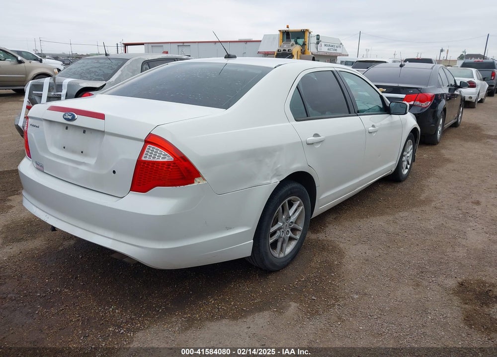 2012 FORD FUSION S VIN: 3FAHP0GA7CR222185