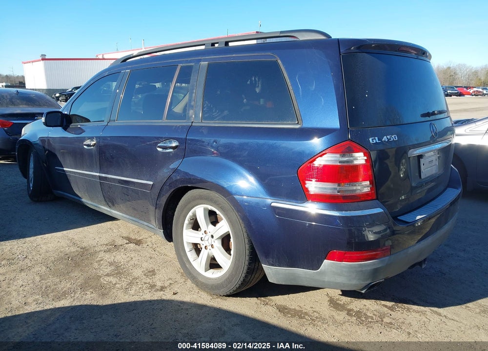 2007 MERCEDES-BENZ GL 450 4MATIC VIN: 4JGBF71E97A172280