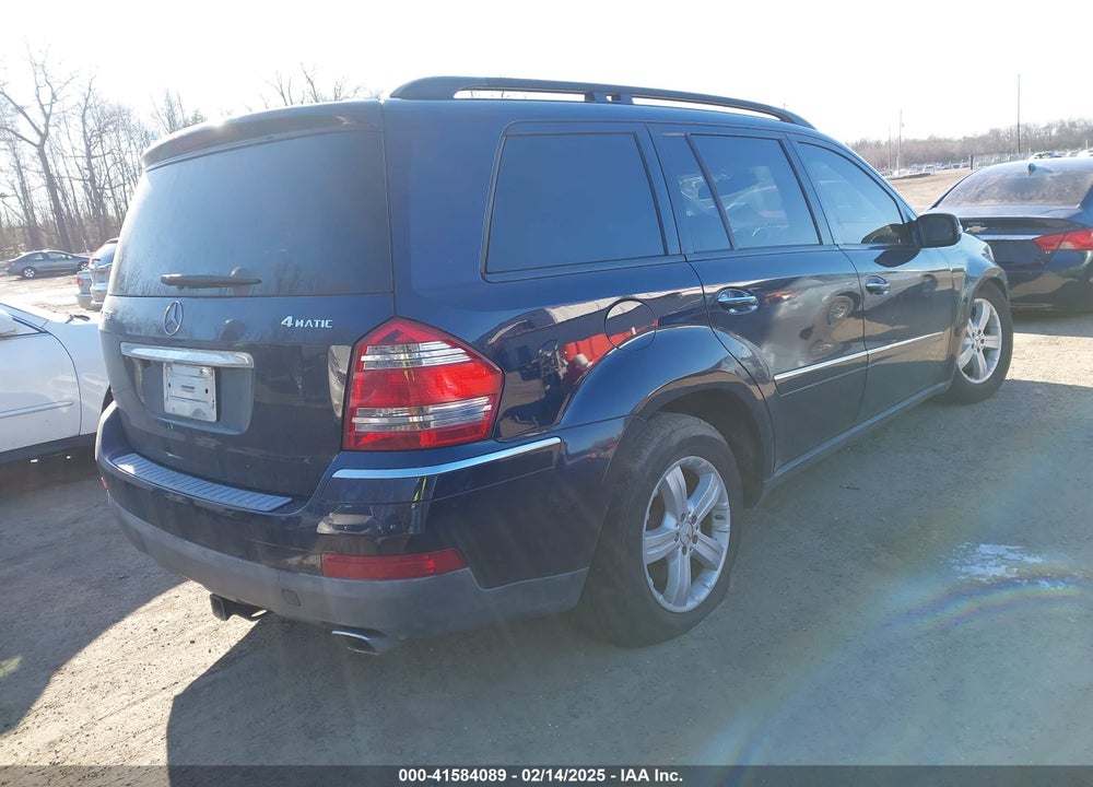 2007 MERCEDES-BENZ GL 450 4MATIC VIN: 4JGBF71E97A172280