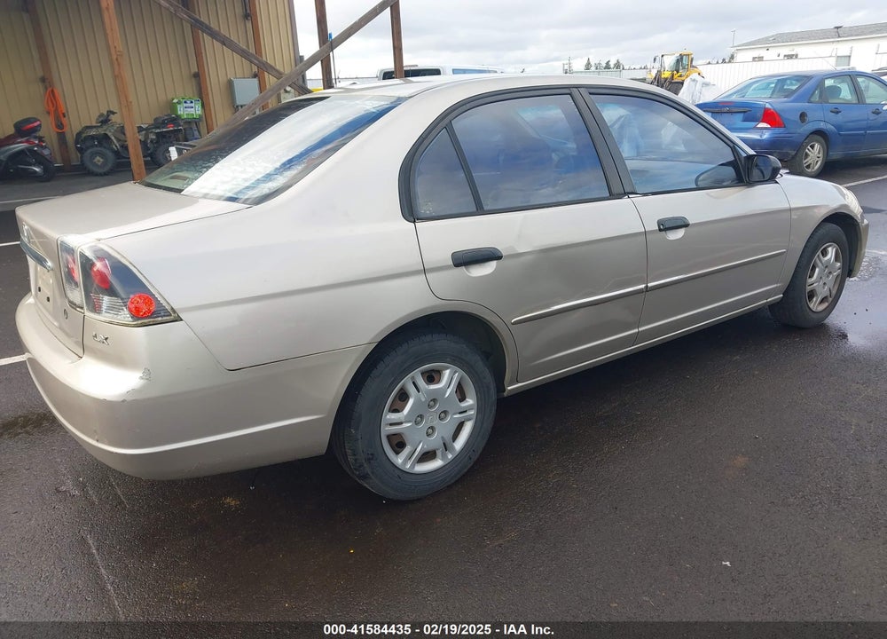 2001 HONDA CIVIC LX VIN: 1HGES15501L077334