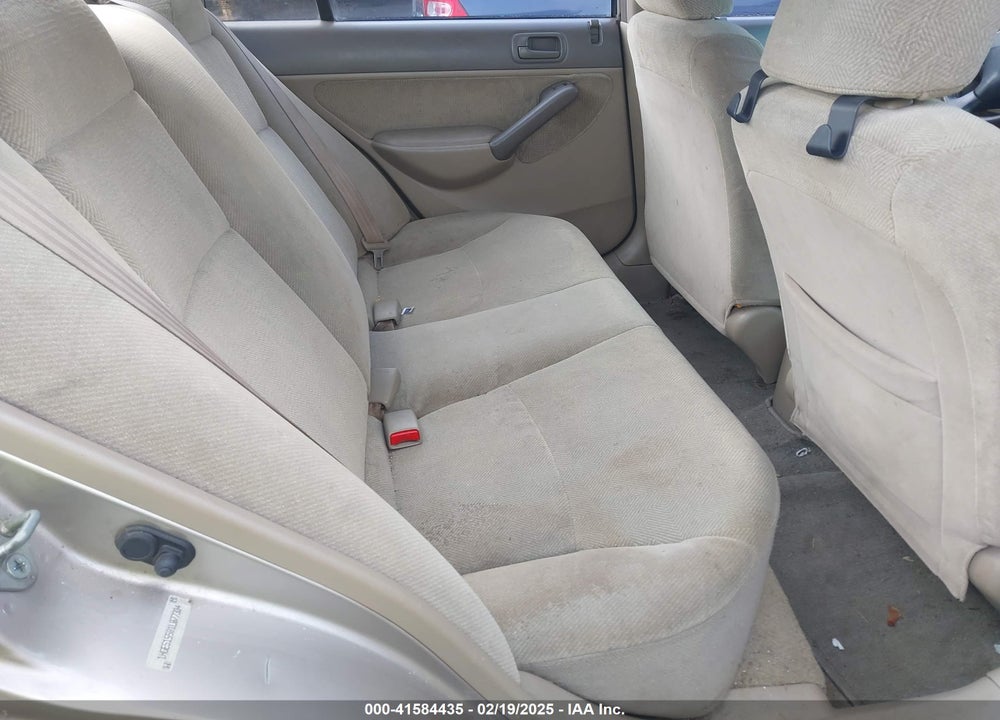 2001 HONDA CIVIC LX VIN: 1HGES15501L077334