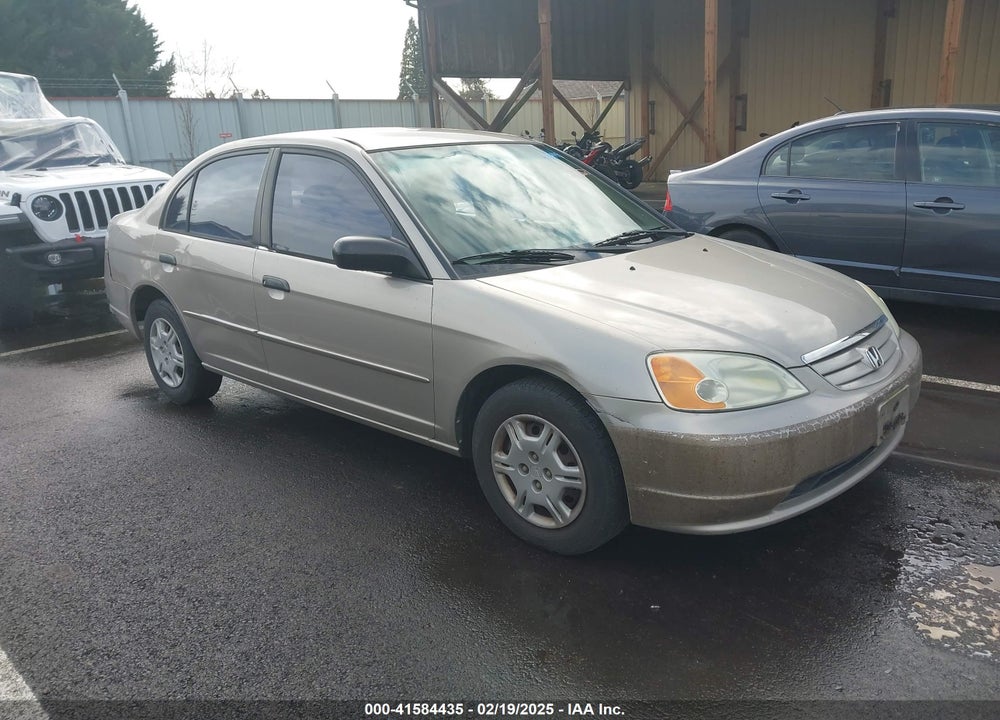 2001 HONDA CIVIC LX VIN: 1HGES15501L077334