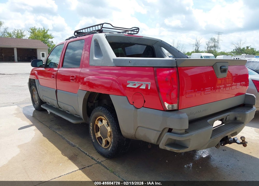 2002 CHEVROLET AVALANCHE 1500 VIN: 3GNEK13T72G176061