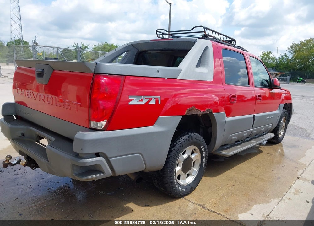 2002 CHEVROLET AVALANCHE 1500 VIN: 3GNEK13T72G176061