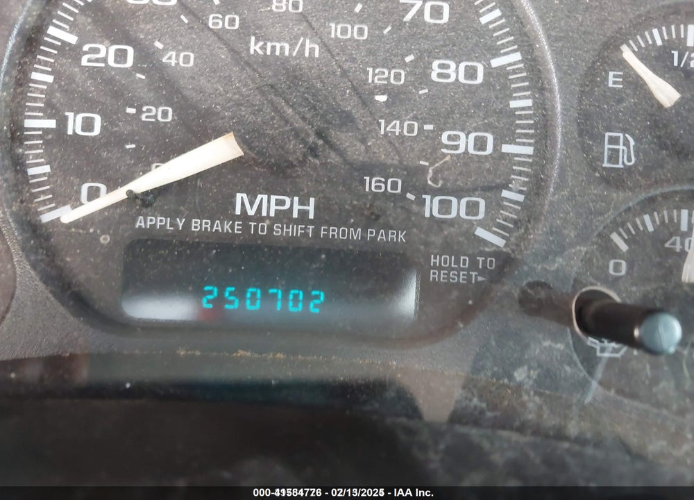 2002 CHEVROLET AVALANCHE 1500 VIN: 3GNEK13T72G176061