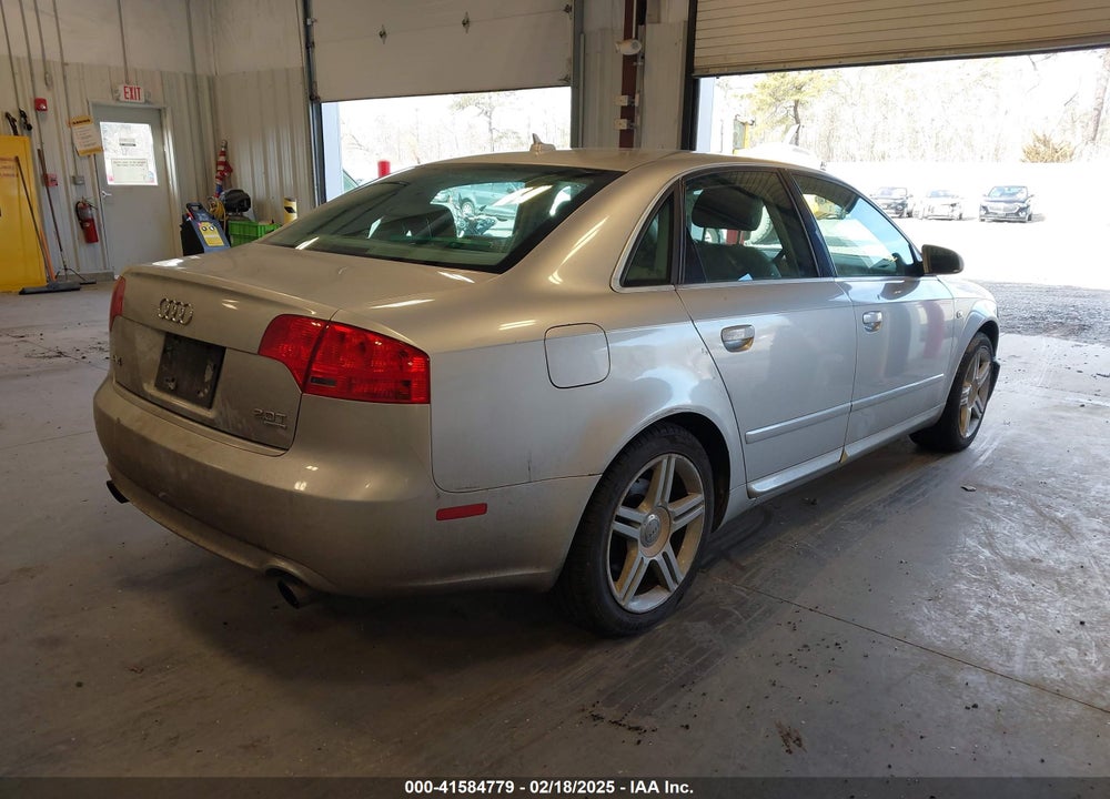 2008 AUDI A4 2.0T VIN: WAUDF78E68A099502
