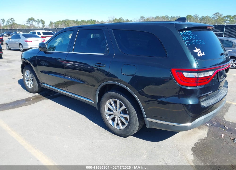 2015 DODGE DURANGO SXT VIN: 1C4RDHAG3FC810123