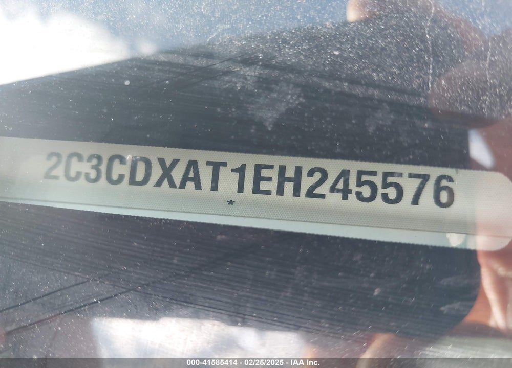 2014 DODGE CHARGER POLICE VIN: 2C3CDXAT1EH245576