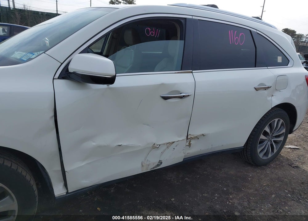 2015 ACURA MDX TECHNOLOGY PKG W/ENTERTAINMENT PKG VIN: 5FRYD4H62FB027460