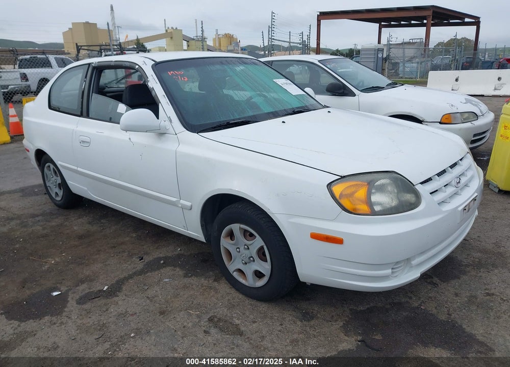 2005 HYUNDAI ACCENT GLS/GT VIN: KMHCG35C45U327283