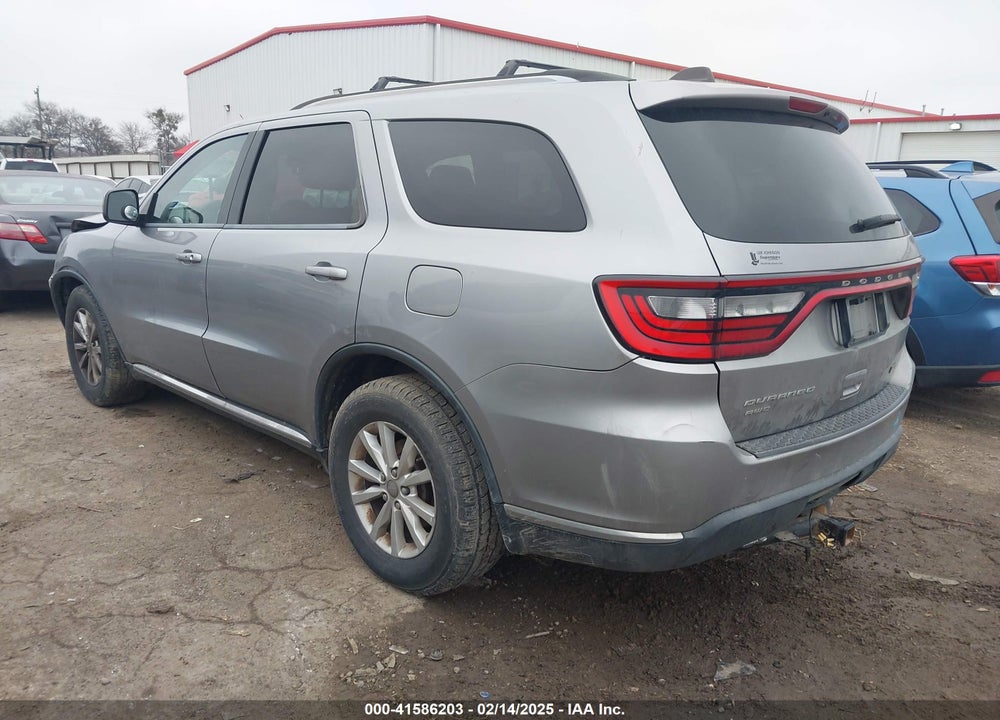 2015 DODGE DURANGO SXT VIN: 1C4RDJAG9FC245626