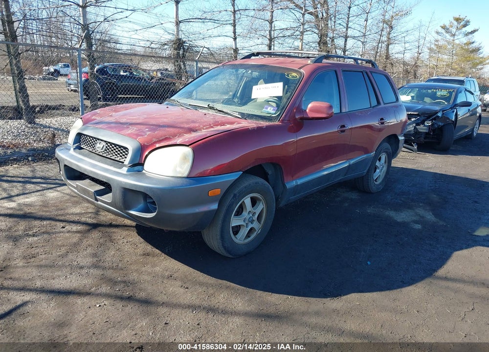 2004 HYUNDAI SANTA FE VIN: KM8SB12B74U773548