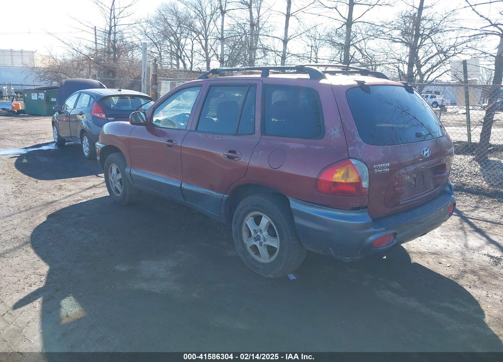 2004 HYUNDAI SANTA FE VIN: KM8SB12B74U773548