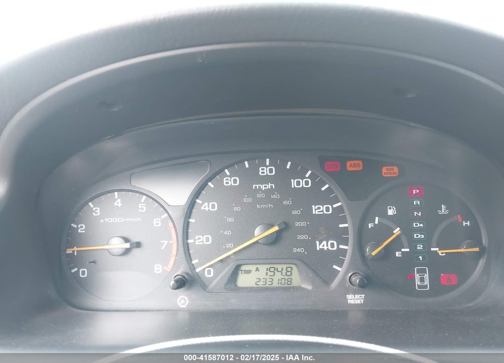 2000 HONDA ACCORD VIN: 1HGCG1654YA042924