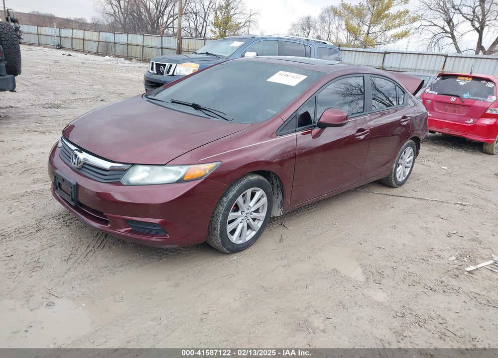 2012 HONDA CIVIC EX VIN: 19XFB2F84CE071338