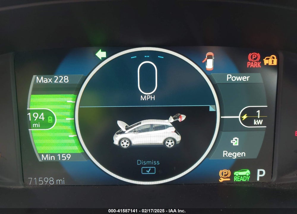 2019 CHEVROLET BOLT EV VIN: 1G1FY6S09K4104784