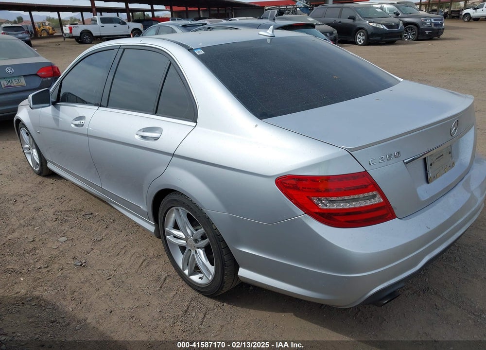 2012 MERCEDES-BENZ C 250 VIN: WDDGF4HB9CR194589