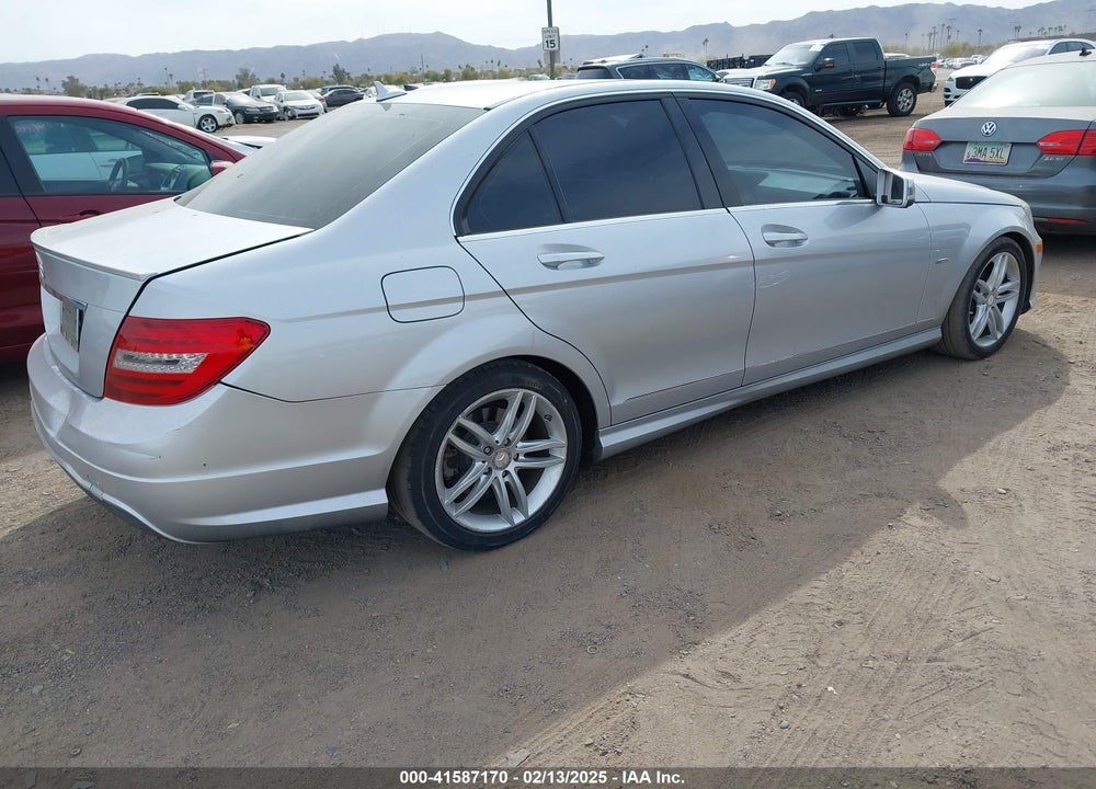 2012 MERCEDES-BENZ C 250 VIN: WDDGF4HB9CR194589