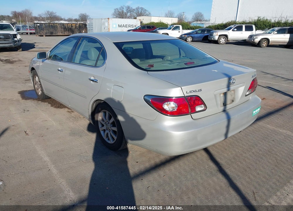 2004 LEXUS ES 330 VIN: JTHBA30GX45047838