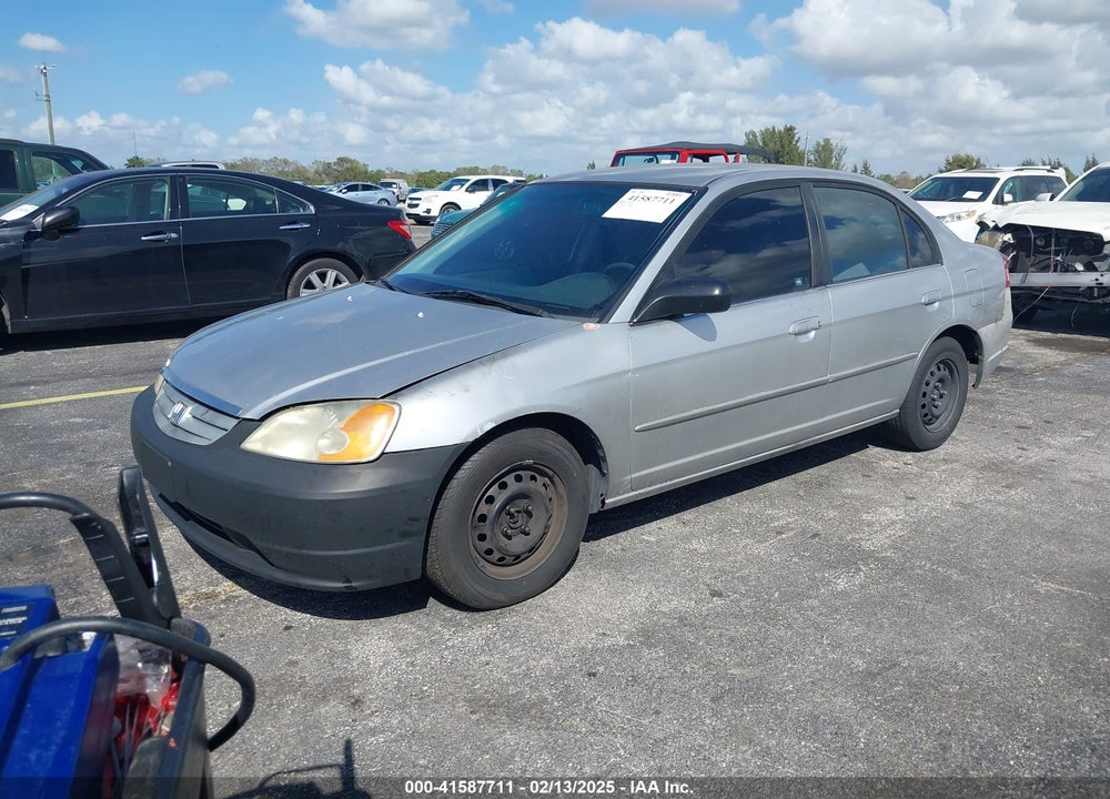 2002 HONDA CIVIC LX VIN: 2HGES16572H550532