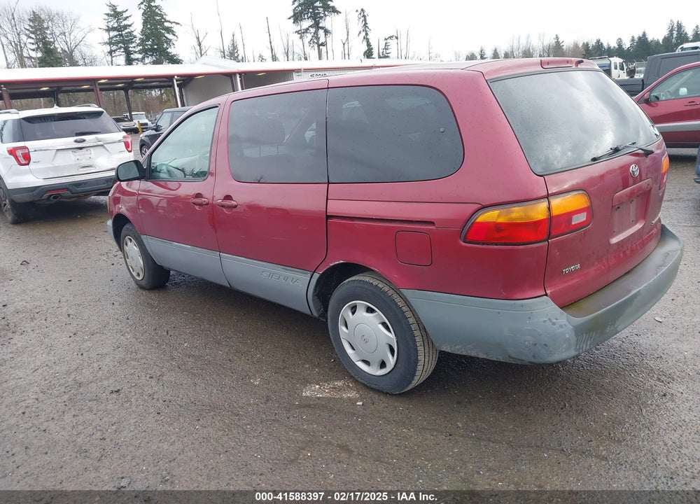 2000 TOYOTA SIENNA CE VIN: 4T3ZF19CXYU279117