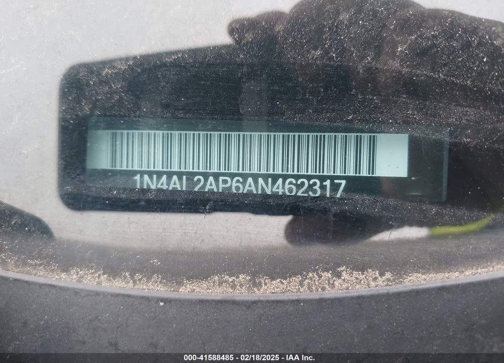 2010 NISSAN ALTIMA VIN: 1N4AL2AP6AN462317