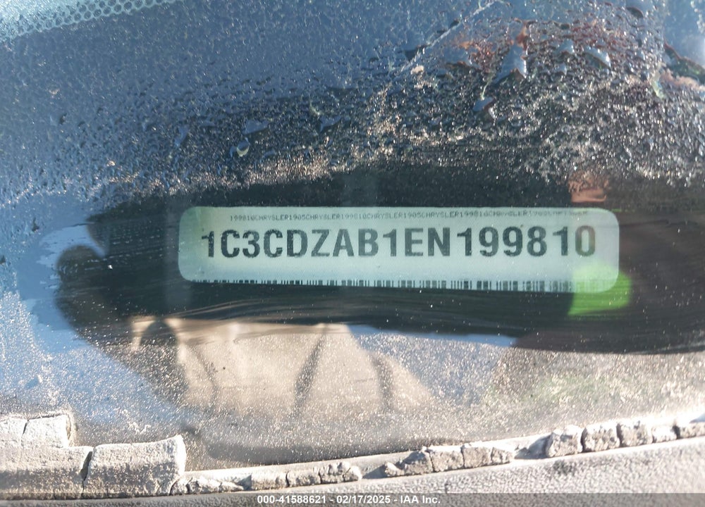 2014 DODGE AVENGER SE VIN: 1C3CDZAB1EN199810