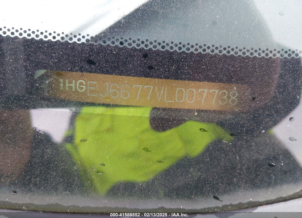 1997 HONDA CIVIC LX VIN: 1HGEJ6677VL007738