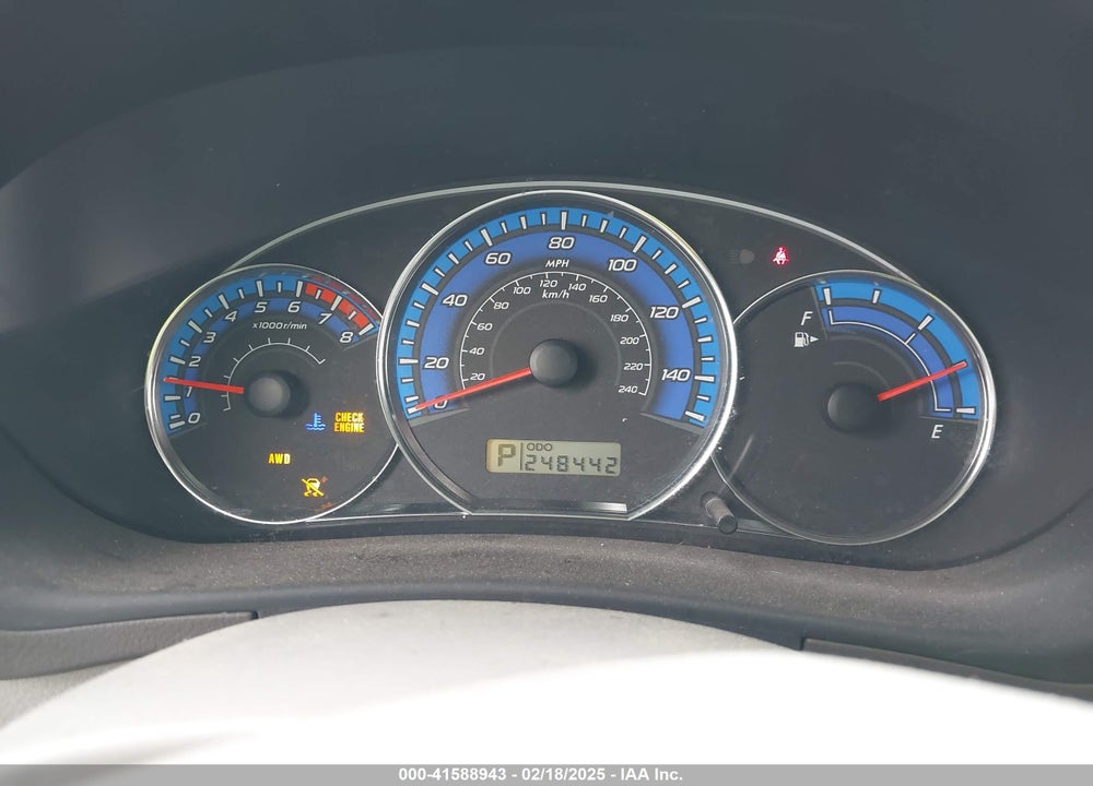 2009 SUBARU FORESTER 2.5X VIN: JF2SH63679H785542